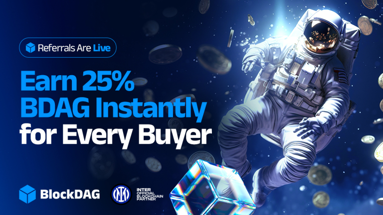 DOT Treasury Faces Outflow, DOGE Nears Breakout, BlockDAG Pays 25% Per Referral