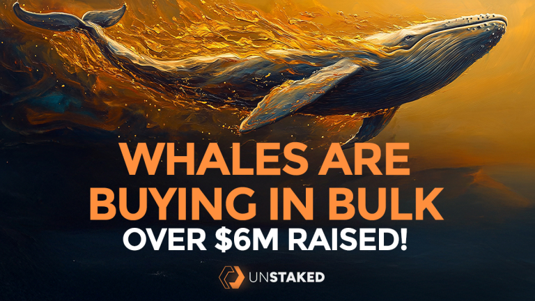 Unstaked Hits $7M as Whale Activity Outpaces AVAX and XLM