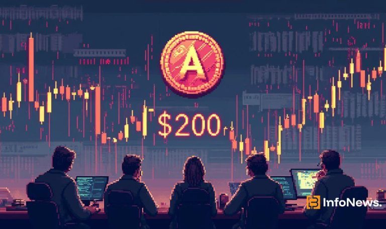 AAVE Approaches Key $200 Resistance Level