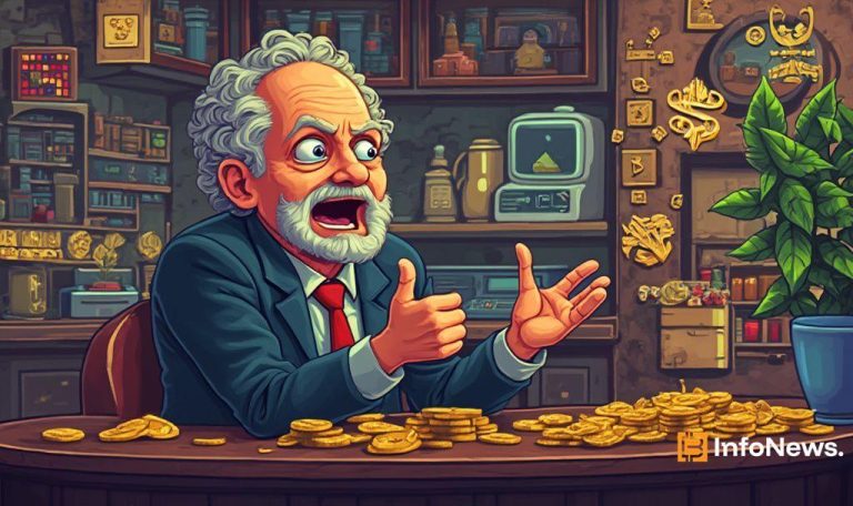 Peter Schiff Questions Bitcoin’s Future Amid Central Bank Gold Purchases