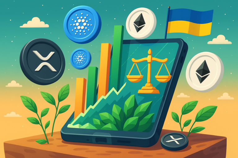 XRP and ADA Rally Alongside ETH as Ukraine Pushes Forward on Crypto Regulation