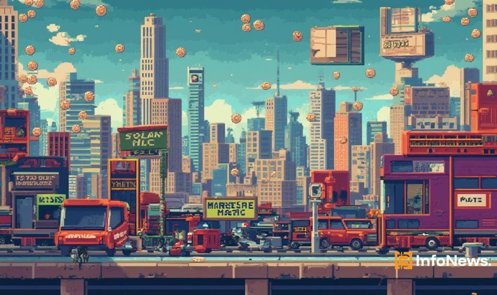 bustling 8bit cityscape solana