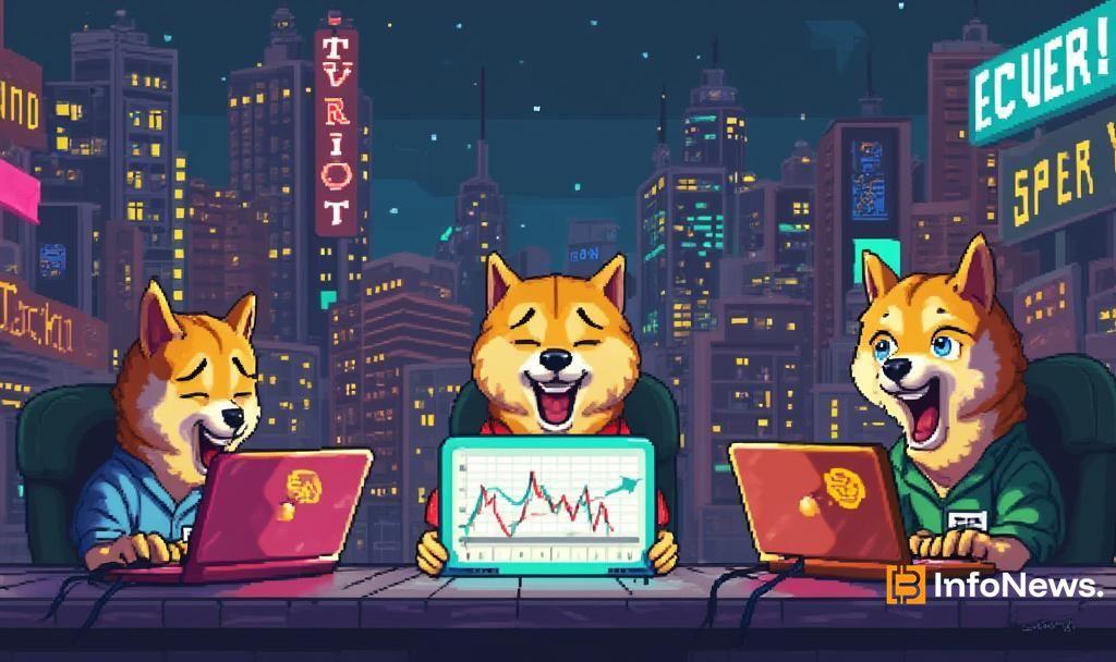 dogecoin traders pixel art