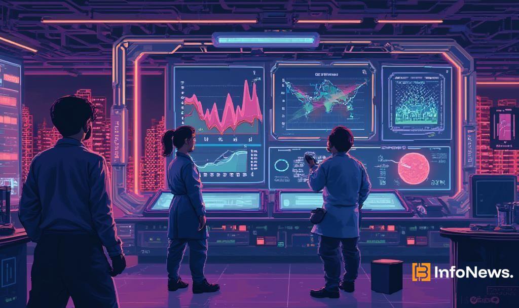 futuristic laboratory holograms