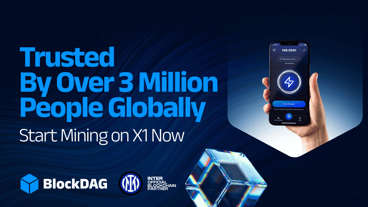 Futuristic network advertisement with Blockdag