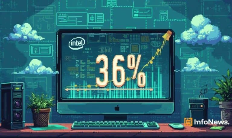 Intel Rises 36% Amid Tech Downturn and Crypto Slump
