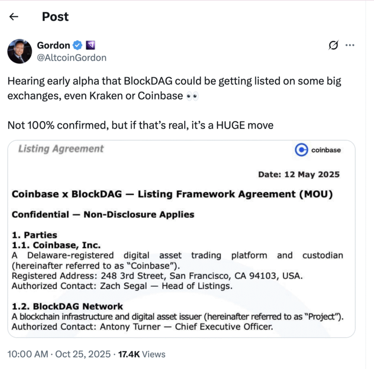 Crypto Market Stunned by BlockDAG Leak, Could Kraken and Coinbase Listings Rewrite the Story?