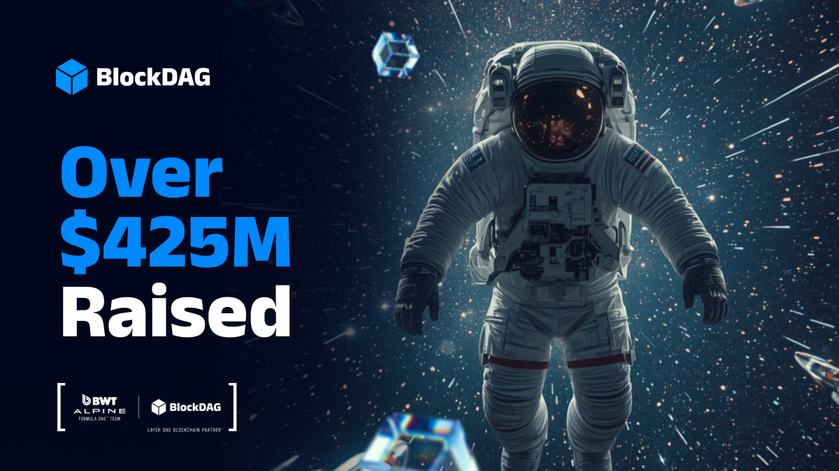 Analysts Predict BlockDAG May Reach Top 32 on CoinMarketCap: Why It’s Seen as a Smart Move for Investing in Crypto 1 Astronaut promoting a cryptocurrency presale event for BlockDAG