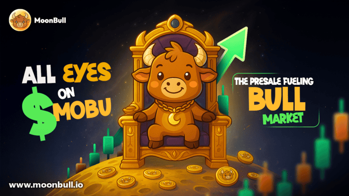 MoonBull promoting a presale event