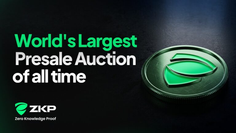ZKP’s Presale Auction Gains Momentum With 190M Tokens Released Daily While Pepe & Solana Struggle for Direction