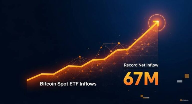 Bitcoin Spot ETFs Record $167M Net Inflow, Ending 3-Day Outflow Streak