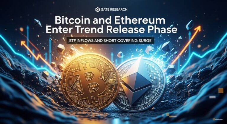 Gate Research: Bitcoin and Ethereum Enter Trend Release Phase as ETF Inflows and Short Covering Surge