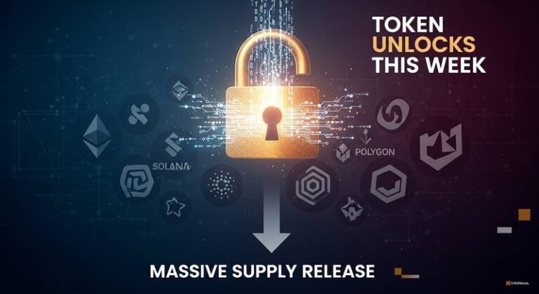 Token Unlocks This Week: 12 Altcoins Releasing Massive Supply – Full Schedule