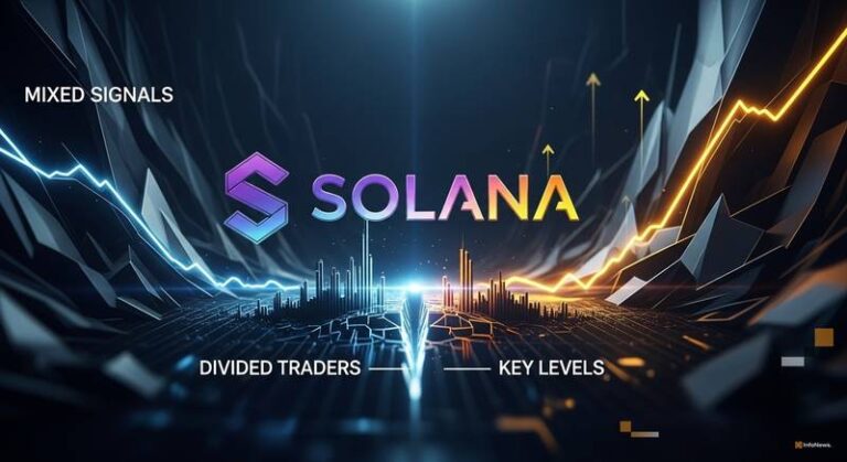 Solana Crypto Faces Mixed Signals Near Key Levels as Traders Stay Divided