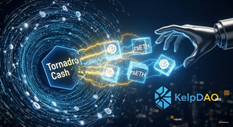 Tornado Cash-Funded Wallet Steals 116,500 rsETH From KelpDAO