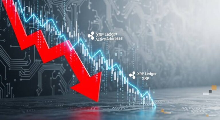 XRP Ledger Active Addresses Drop 41%, Santiment Says