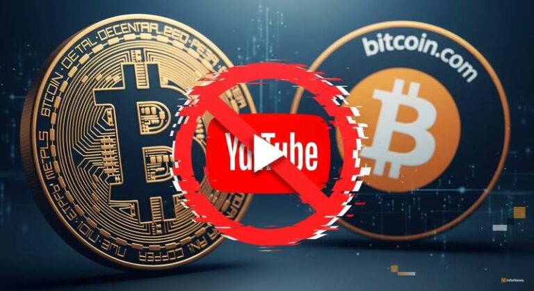 YouTube Bans Bitcoin.com After Strike: Crypto Content Crackdown