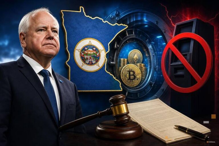 Minnesota Governor Walz Signs Crypto Custody Bill, Bans Kiosks
