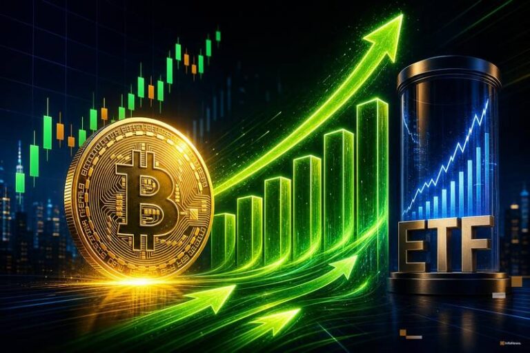 Spot Bitcoin ETFs Hit 6-Week Inflow Streak, First in 9 Months