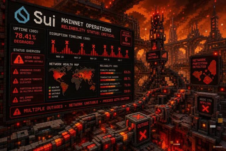 Sui Mainnet Suffers Multiple Disruptions as Reliability Concerns Rise