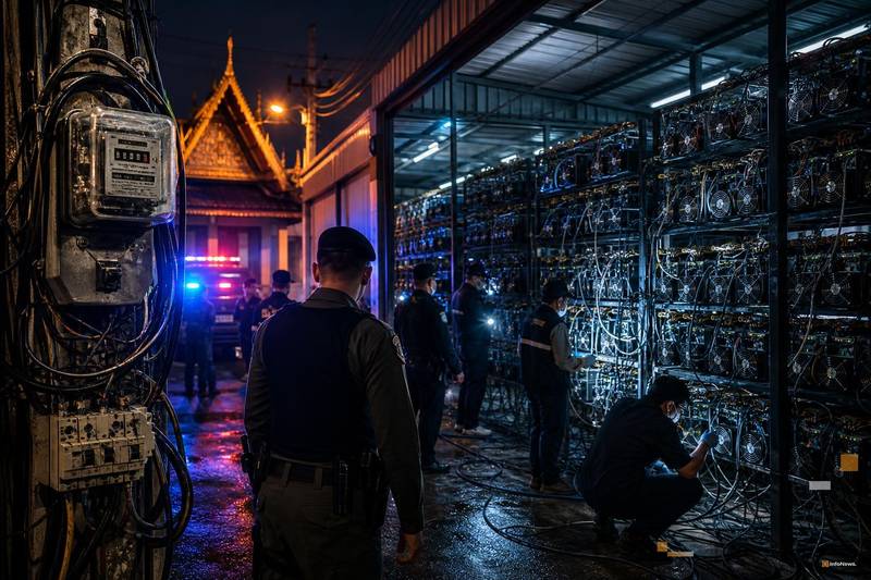 Thailand Raids Illegal Bitcoin Mining Operation After $80,000 Power Losses