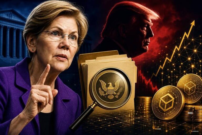 Warren Urges SEC Probe of Trump Crypto Venture After Clarity Act Defeat
