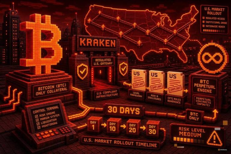 Kraken Plans U.S.-Compliant Bitcoin Perpetual Contracts Launch Within 30 Days