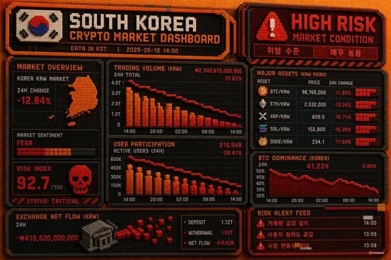 Tiger Research Reports Decline in Korean Crypto Retail Participation